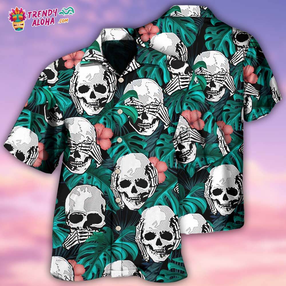 Skull Love Beautiful Life Hawaiian Shirt – Trendy Aloha