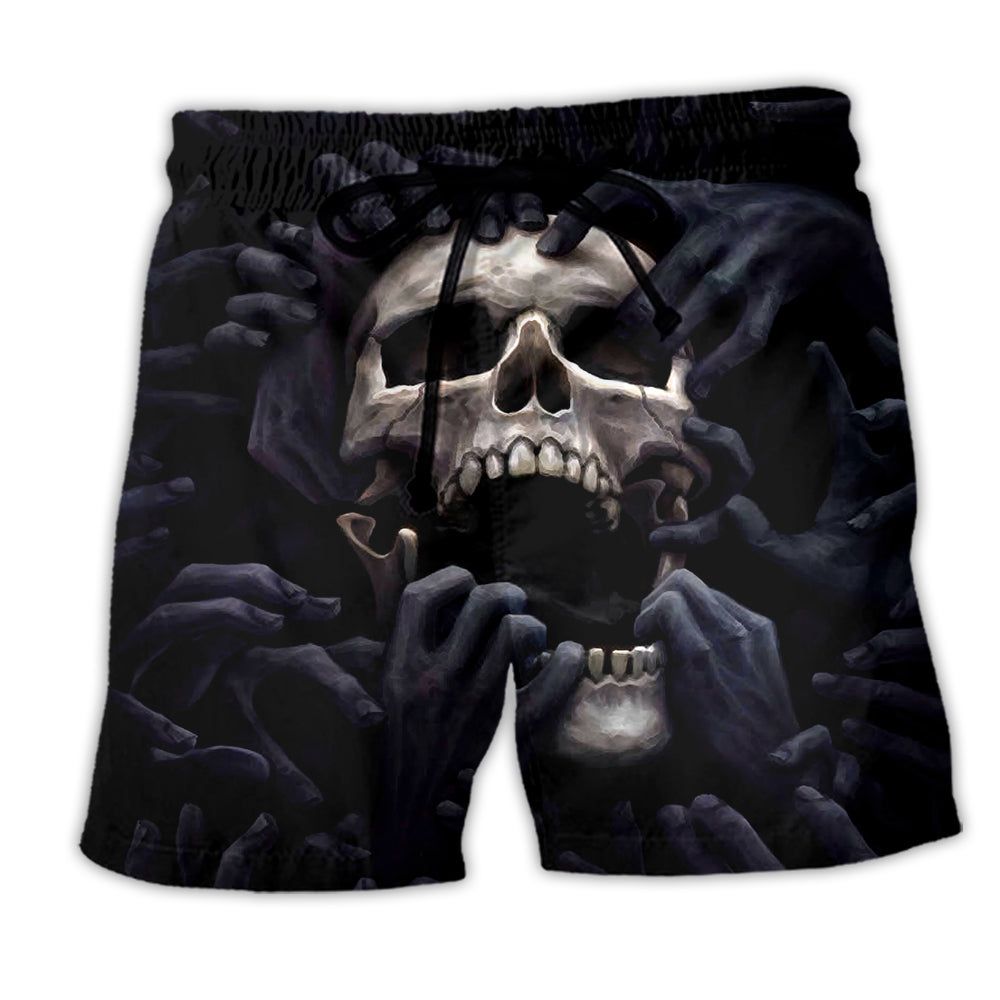 Skull Love Cool Darkness Trendy Aloha Hawaiian Beach Shorts Skull Love Cool Darkness Trendy Aloha Hawaiian Beach Shorts