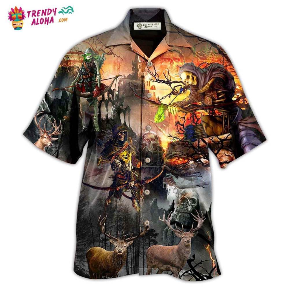 Skull Love Hunting Hawaiian Shirt – Trendy Aloha Skull Love Hunting Hawaiian Shirt – Trendy Aloha