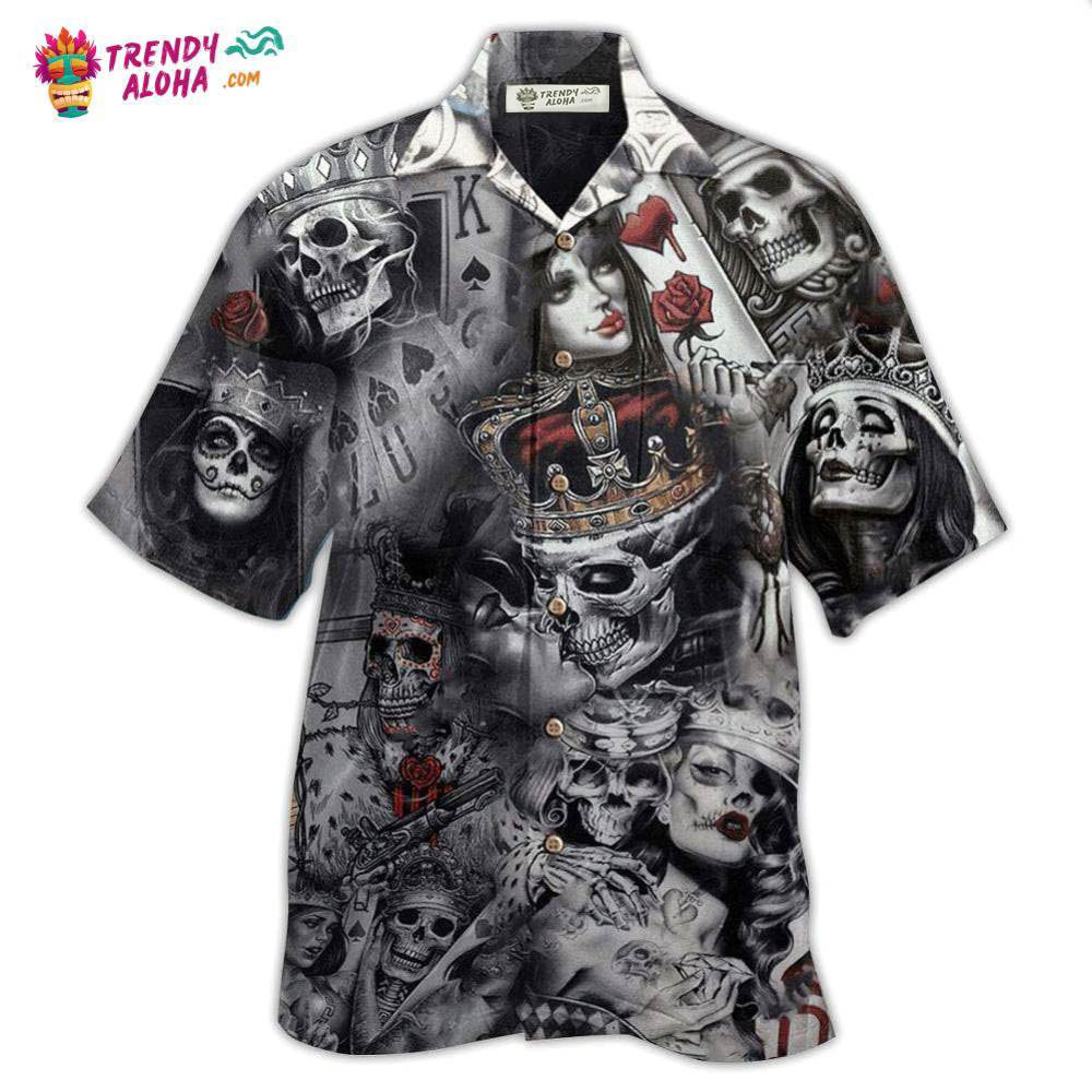 Skull Love Is Blind Poker Hawaiian Shirt – Trendy Aloha Skull Love Is Blind Poker Hawaiian Shirt – Trendy Aloha