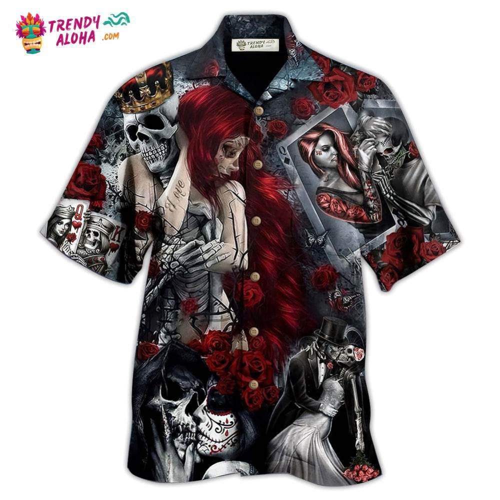 Skull Love Is Life Hawaiian Shirt – Trendy Aloha