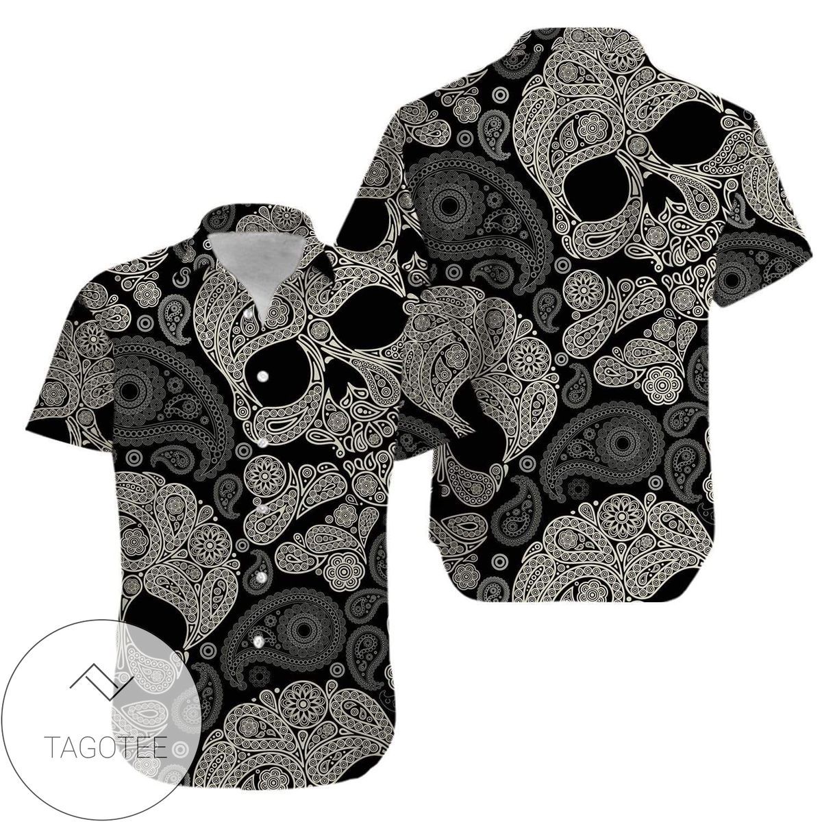 Skull Mandala Themed Exclusive Design Hawaiian Shirt