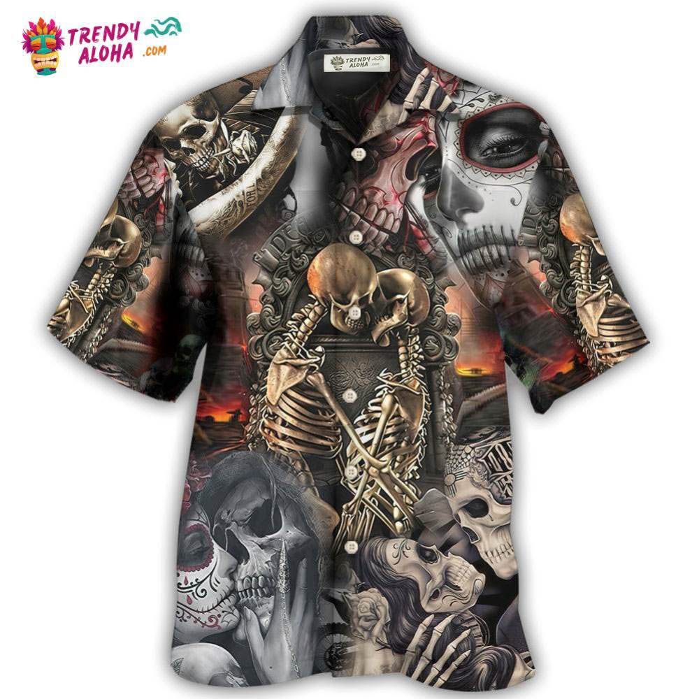 Skull Marrying A Perfect Wife Hawaiian Shirt – Trendy Aloha Skull Marrying A Perfect Wife Hawaiian Shirt – Trendy Aloha