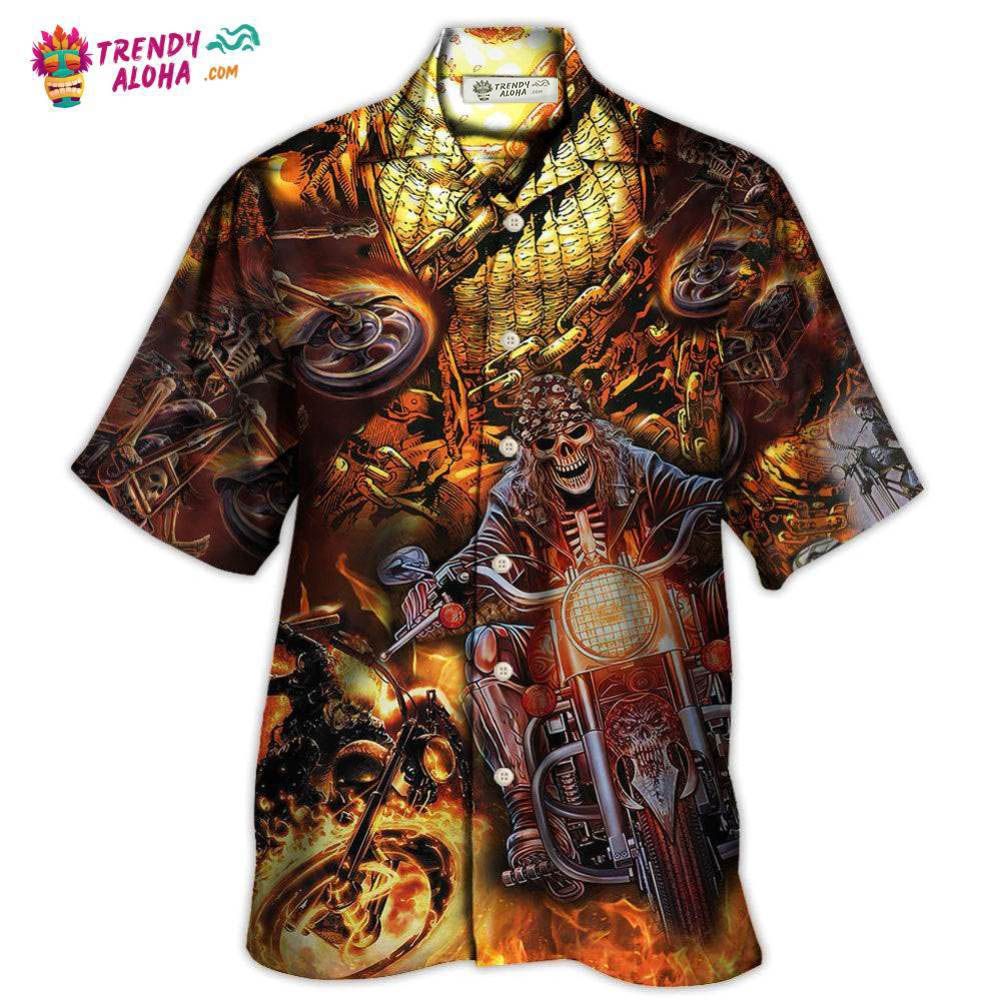 Skull Motorcycle Racing Fast Fire New Hawaiian Shirt – Trendy Aloha Skull Motorcycle Racing Fast Fire New Hawaiian Shirt – Trendy Aloha