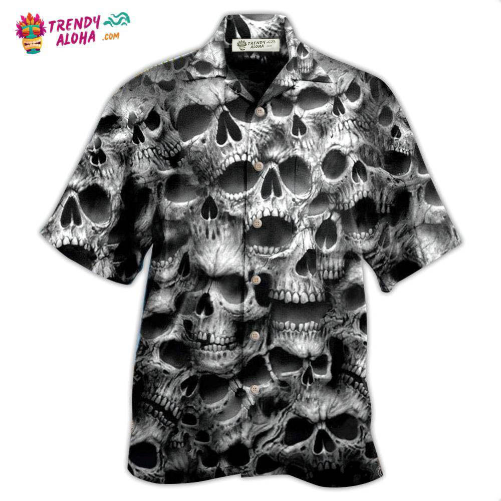 Skull No Fear No Pain Hawaiian Shirt – Trendy Aloha