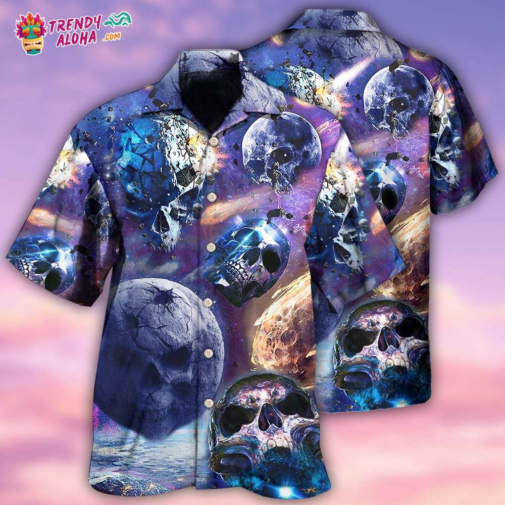 Skull Planet Galaxy Hawaiian Shirt – Trendy Aloha