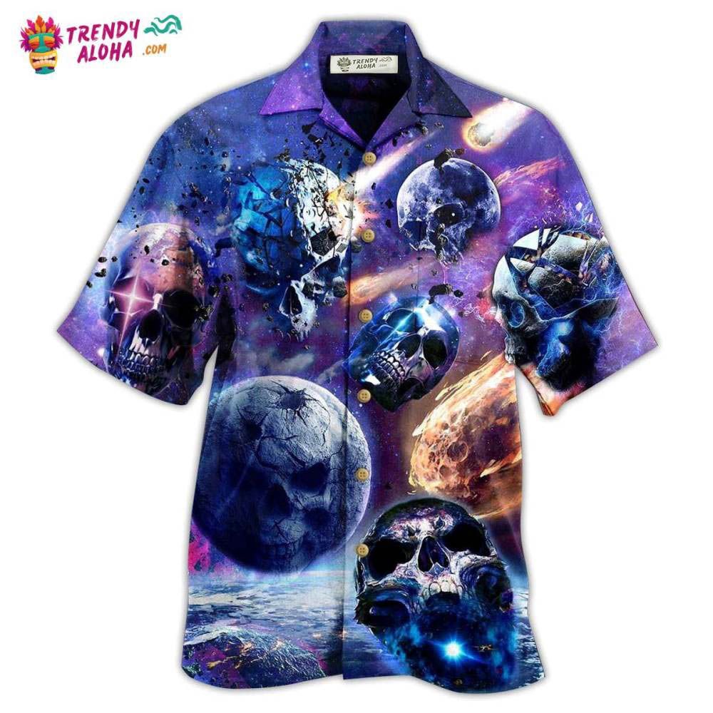 Skull Planet Galaxy Hawaiian Shirt – Trendy Aloha Skull Planet Galaxy Hawaiian Shirt – Trendy Aloha