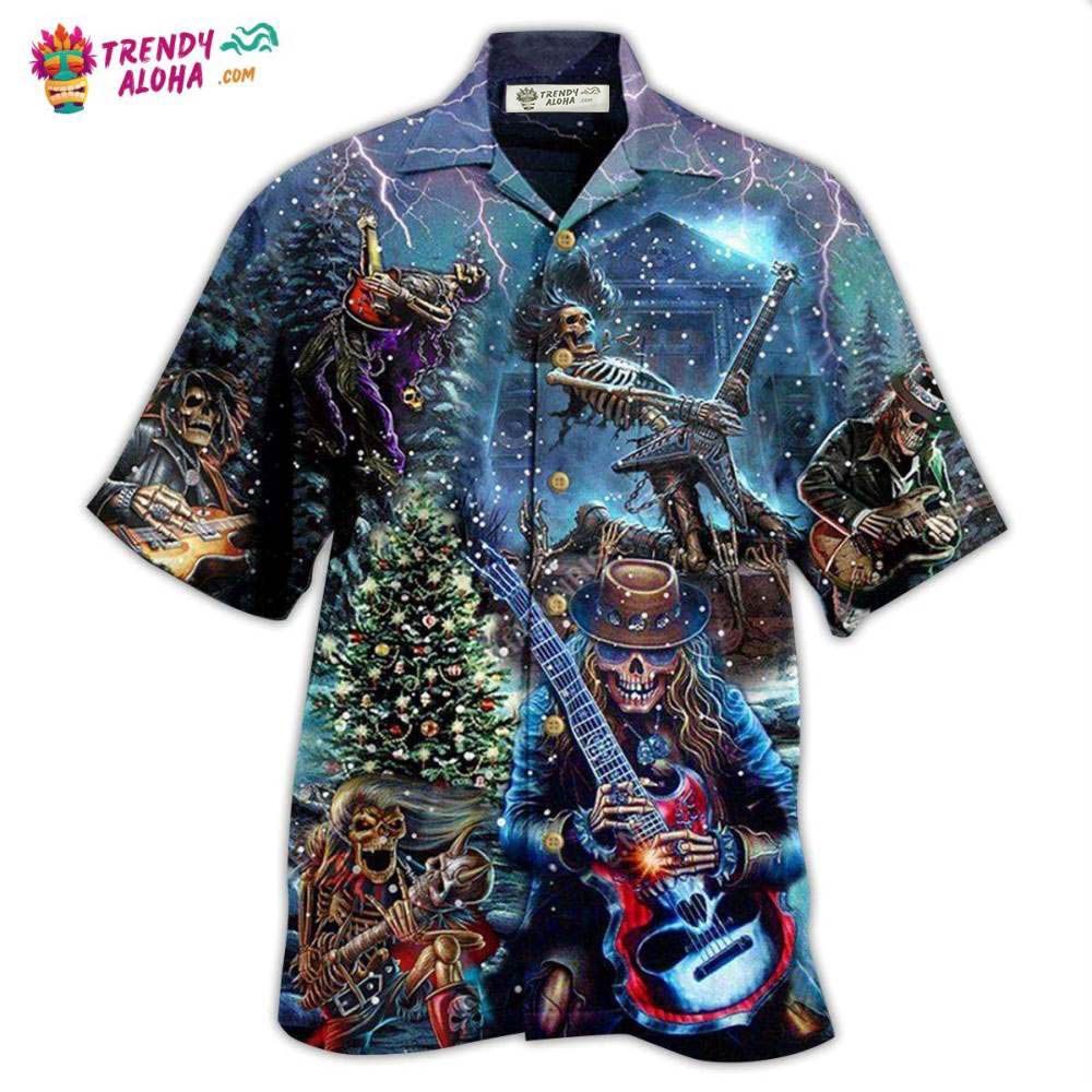 Skull Playing Rock Party Music Hawaiian Shirt – Trendy Aloha Skull Playing Rock Party Music Hawaiian Shirt – Trendy Aloha
