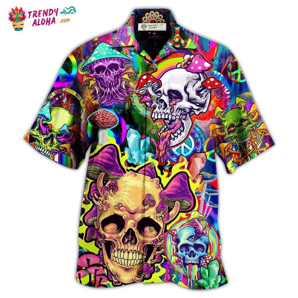 Skull Rainbow Smile Hawaiian Shirt – Trendy Aloha Skull Rainbow Smile Hawaiian Shirt – Trendy Aloha