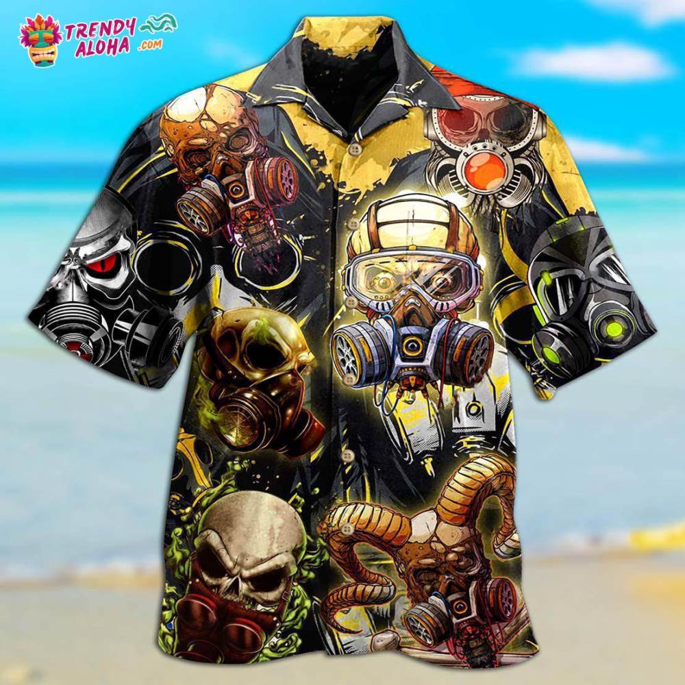 Skull Sign Style Hawaiian Shirt – Trendy Aloha