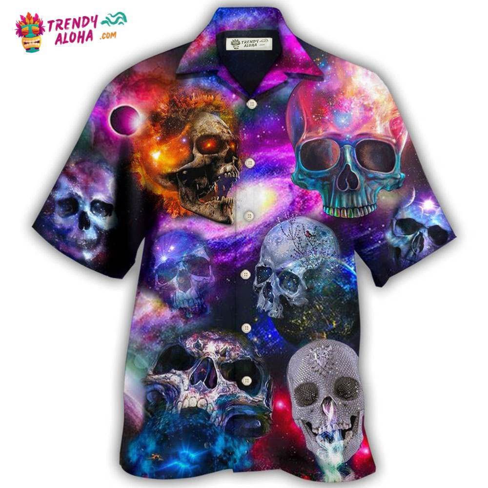Skull So Amazing Galaxy Style Hawaiian Shirt – Trendy Aloha Skull So Amazing Galaxy Style Hawaiian Shirt – Trendy Aloha