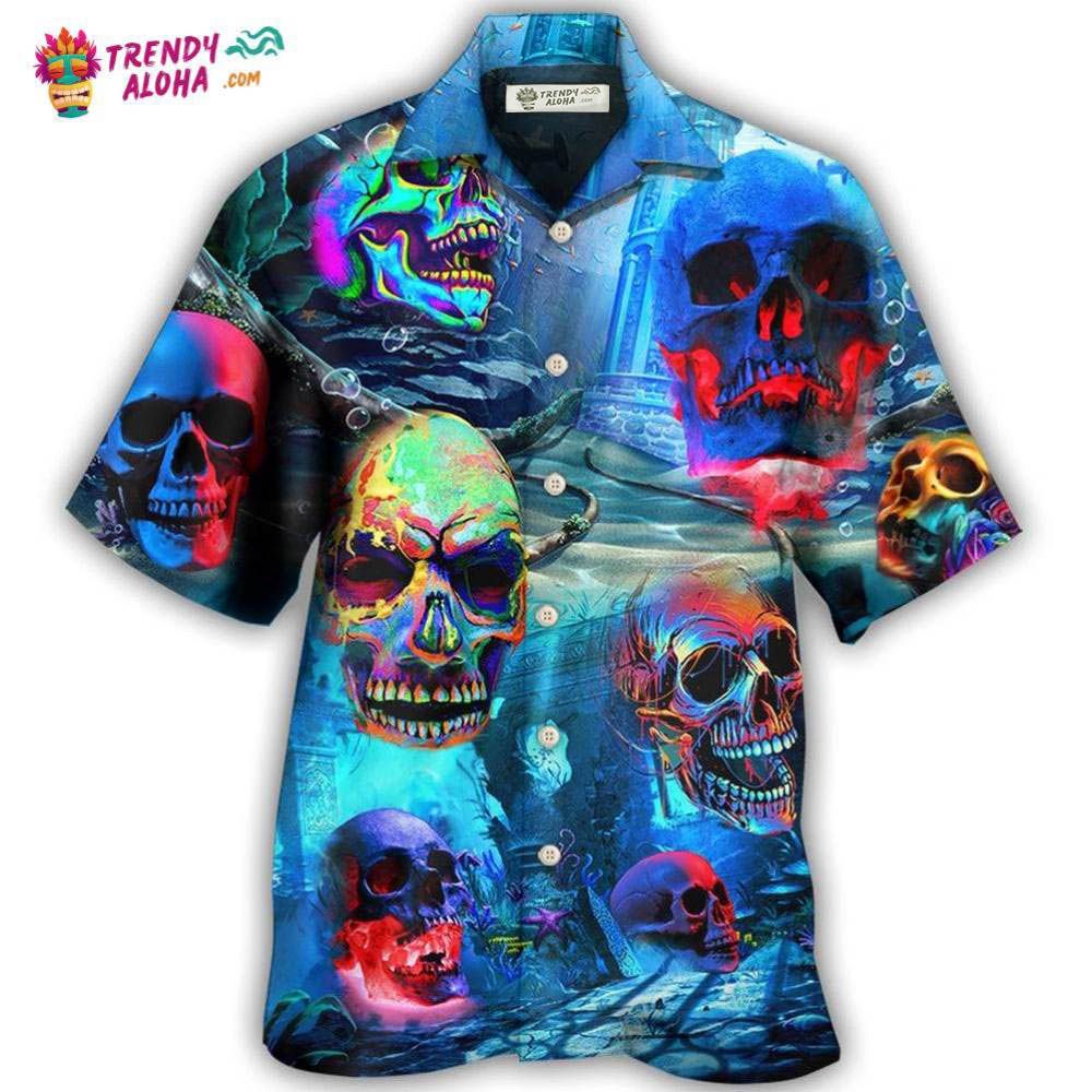 Skull Style Deep In The Ocean Hawaiian Shirt – Trendy Aloha
