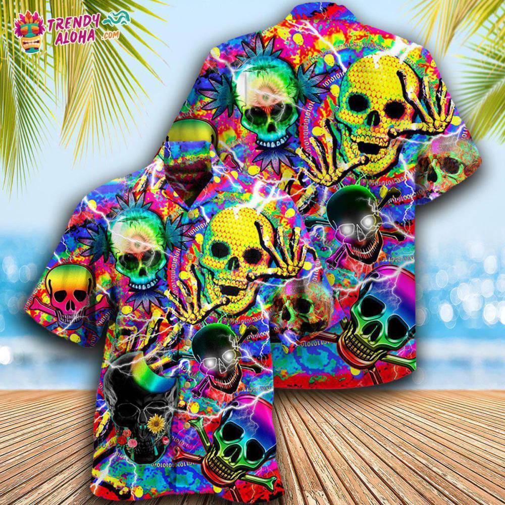 Skull Sweet Skull Say Hi Hawaiian Shirt – Trendy Aloha