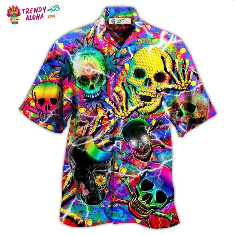Skull Sweet Skull Say Hi Hawaiian Shirt – Trendy Aloha Skull Sweet Skull Say Hi Hawaiian Shirt – Trendy Aloha