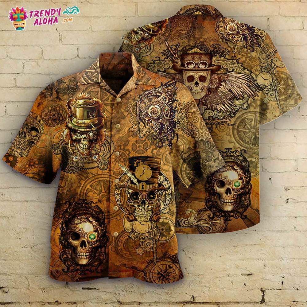 Skull Vintage Cool Hawaiian Shirt – Trendy Aloha