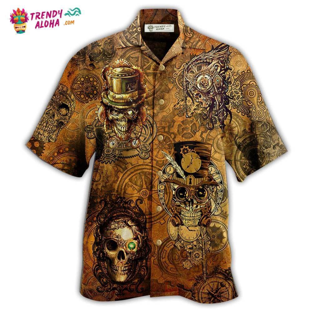 Skull Vintage Cool Hawaiian Shirt – Trendy Aloha