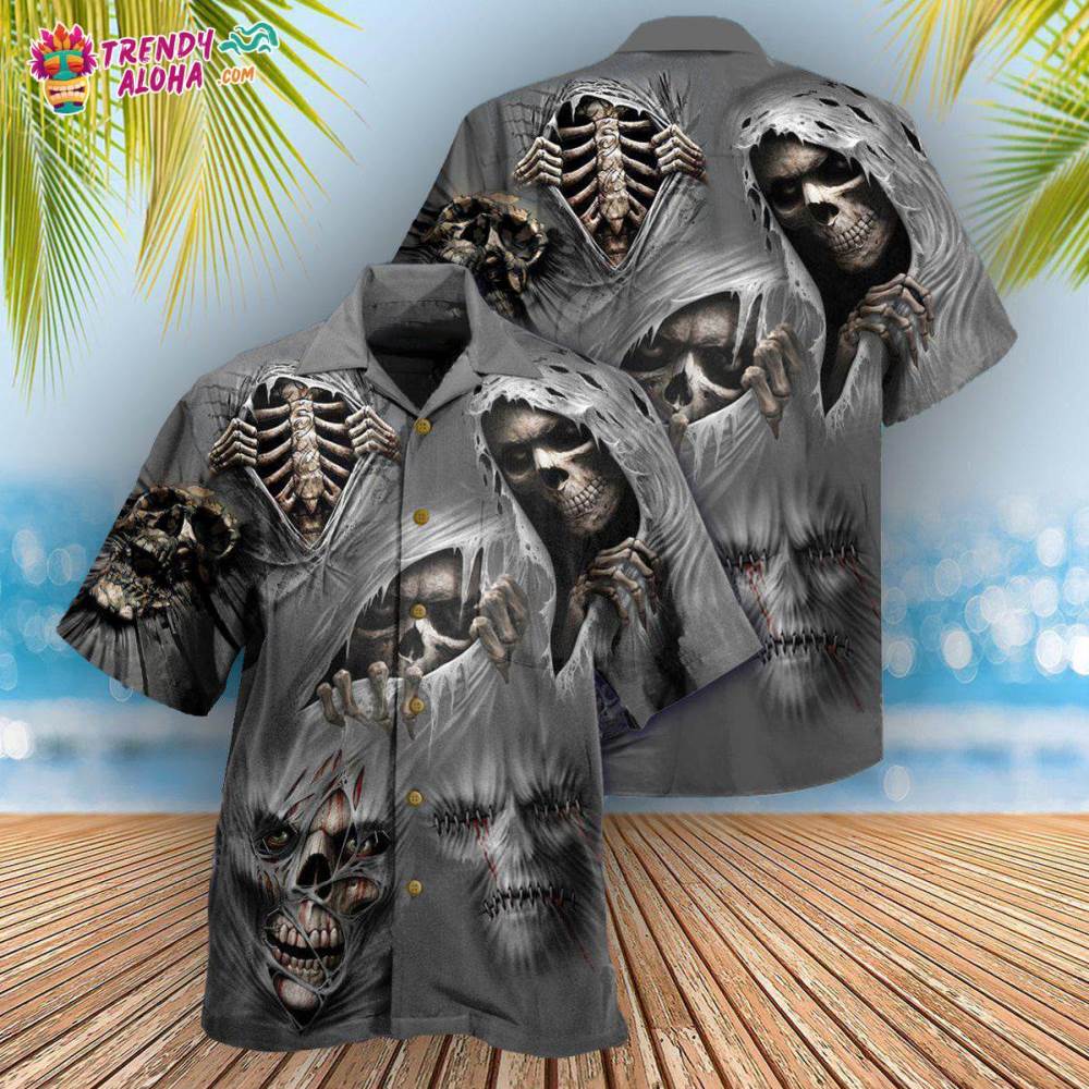 Skull What Scares You Excites Me Hawaiian Shirt – Trendy Aloha