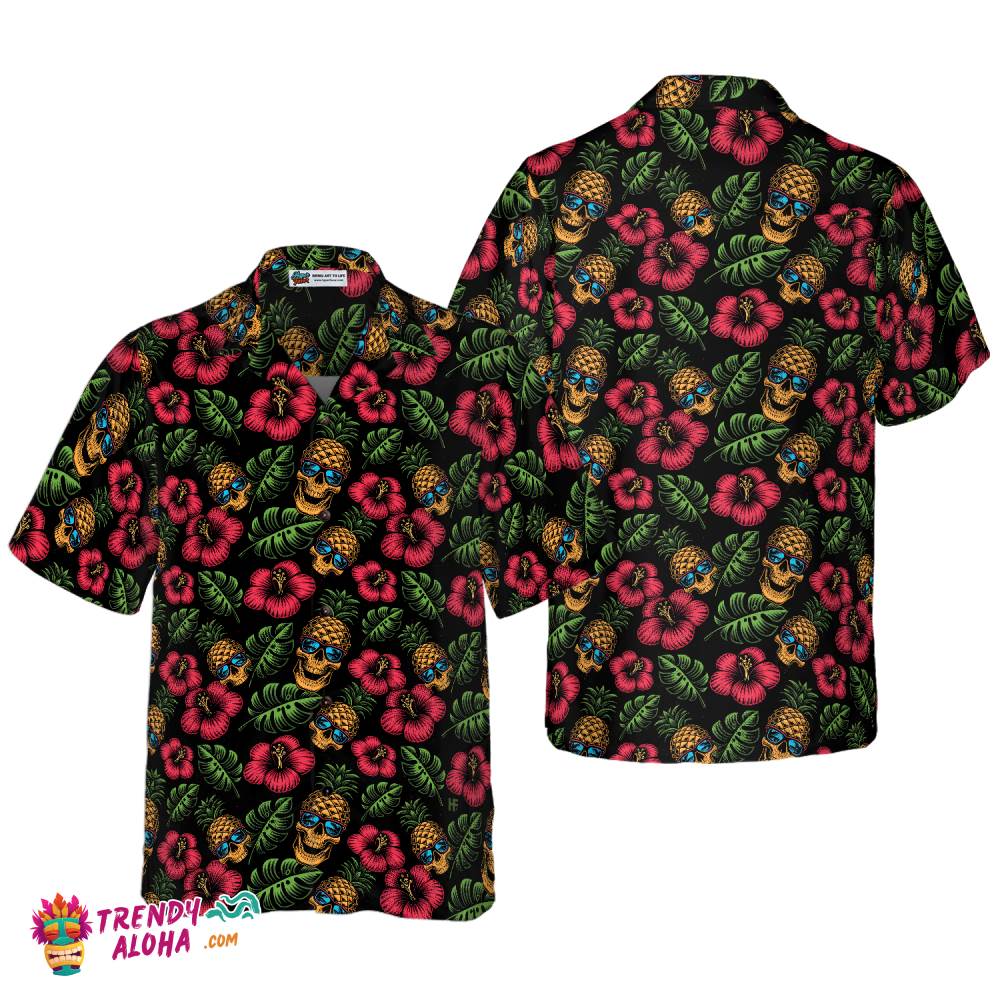 Pineapple Hawaiian Shirts Trendy Aloha