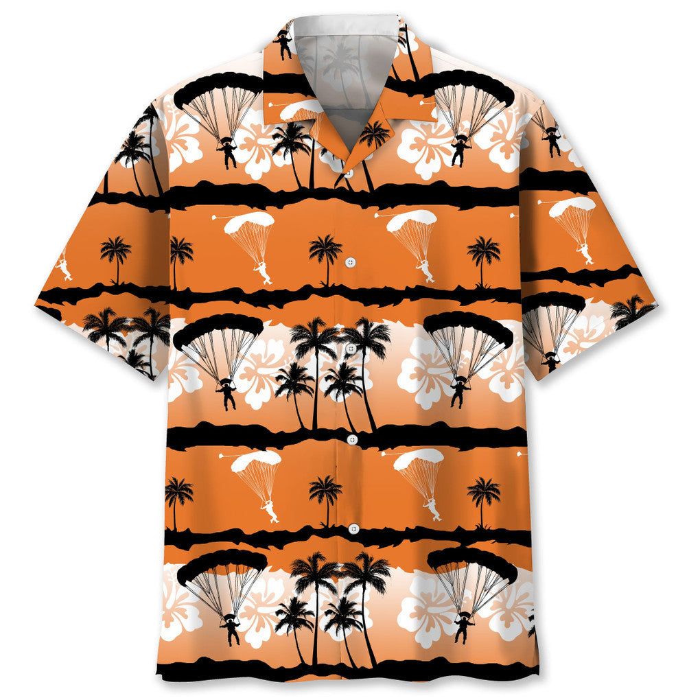Skydiving Sunset Trendy Hawaiian Shirt