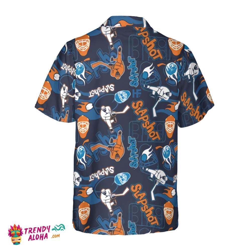 Slapshot Hockey Hawaiian Shirt