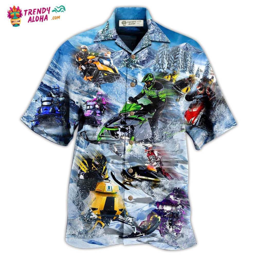 Sleigh And Snow Hawaiian Shirt – Trendy Aloha Sleigh And Snow Hawaiian Shirt – Trendy Aloha