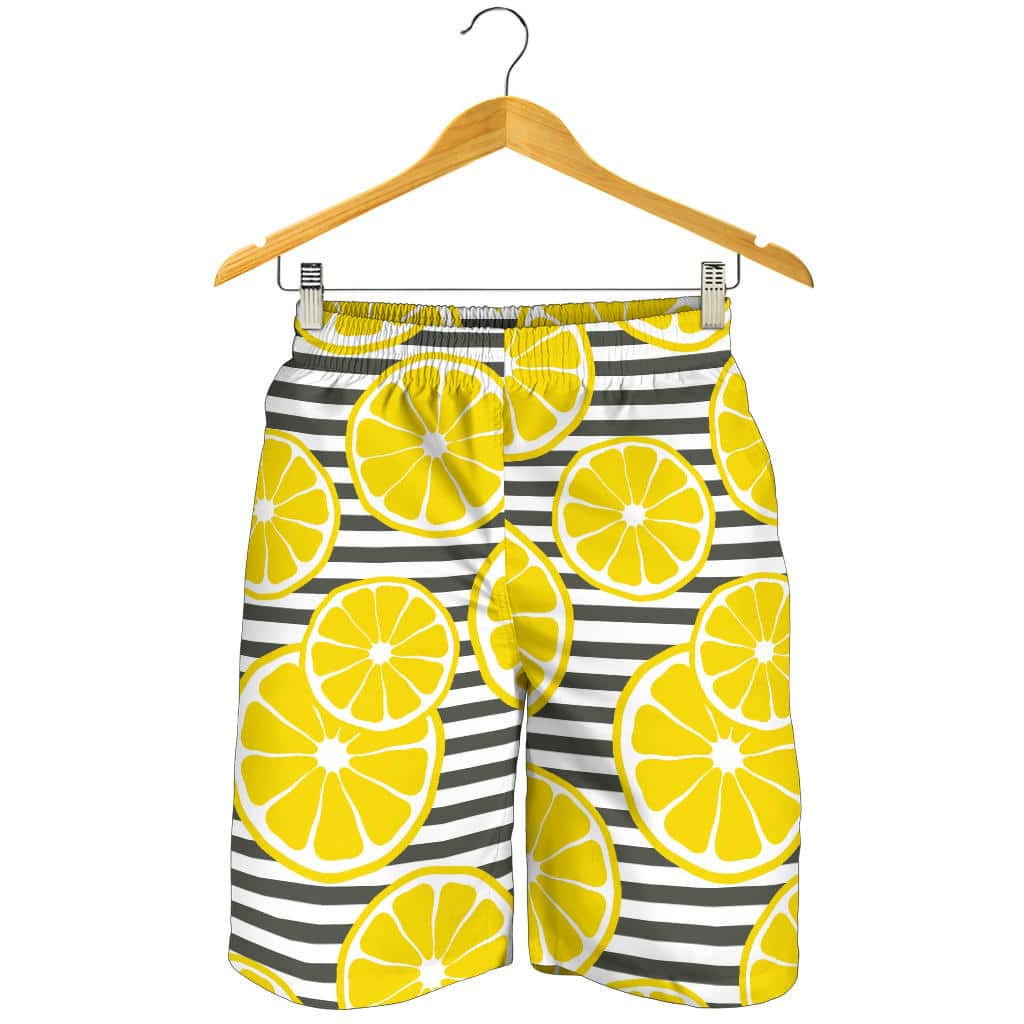 Slice Of Lemon Design Pattern For Men Women Kid Shorts