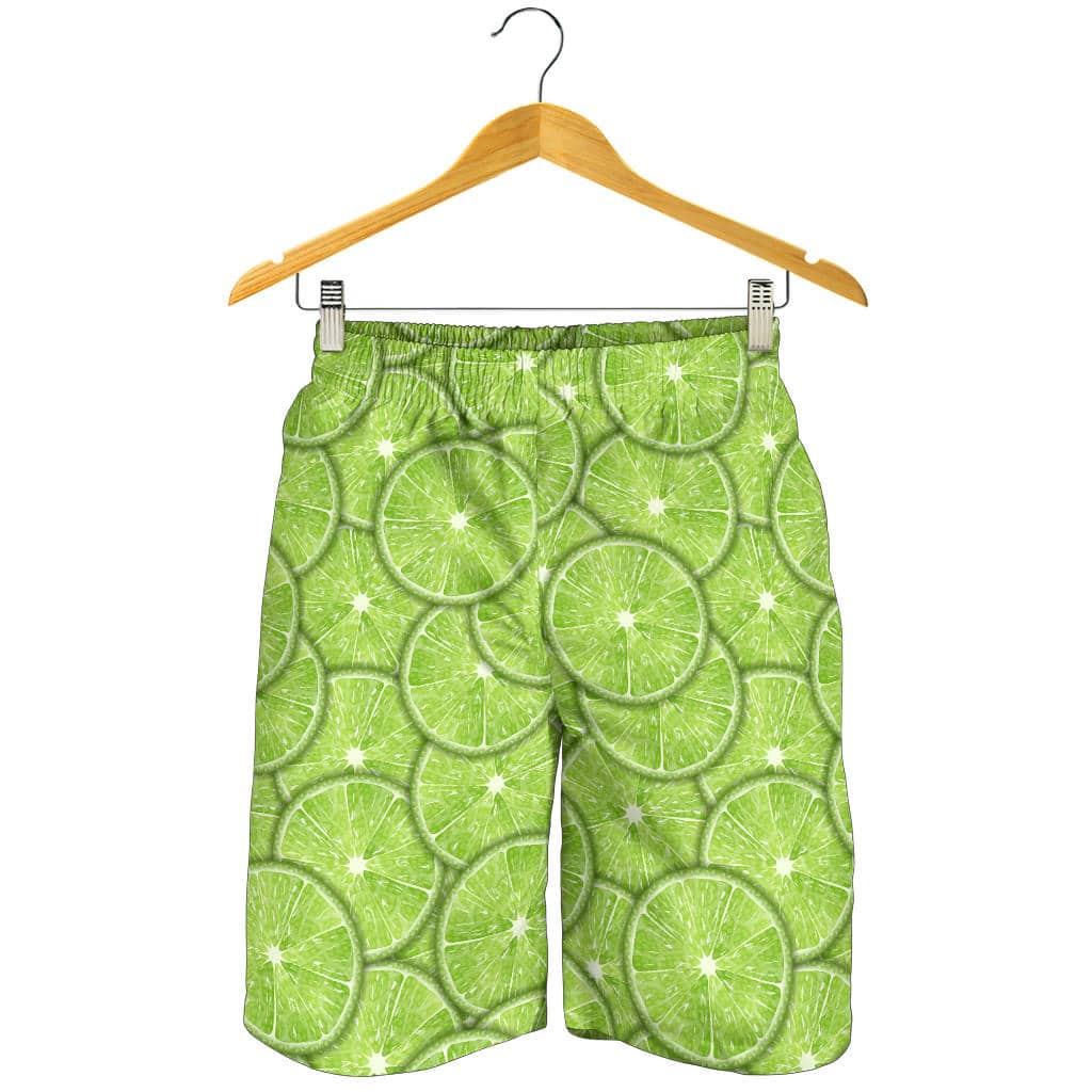 Slices Of Lime Pattern For Men Women Kid Shorts