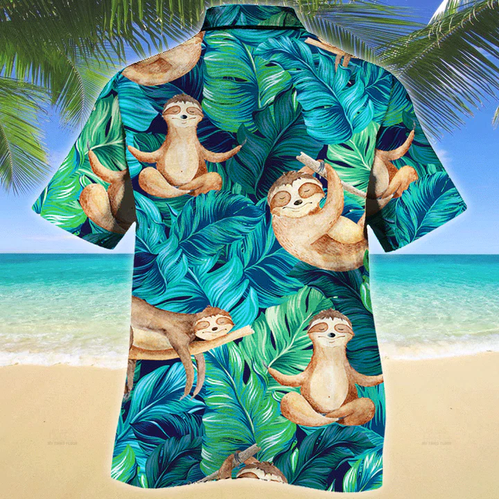 Sloth Lovers Gift Trendy Hawaiian Shirt, Animal Trendy Hawaiian Shirt Men, Women, Gift For Sloth Lovers