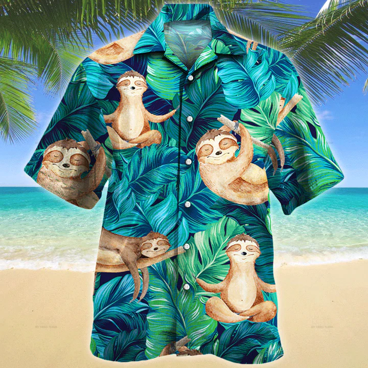 Sloth Lovers Gift Trendy Hawaiian Shirt, Animal Trendy Hawaiian Shirt Men, Women, Gift For Sloth Lovers Sloth Lovers Gift Trendy Hawaiian Shirt, Animal Trendy Hawaiian Shirt Men, Women, Gift For Sloth Lovers