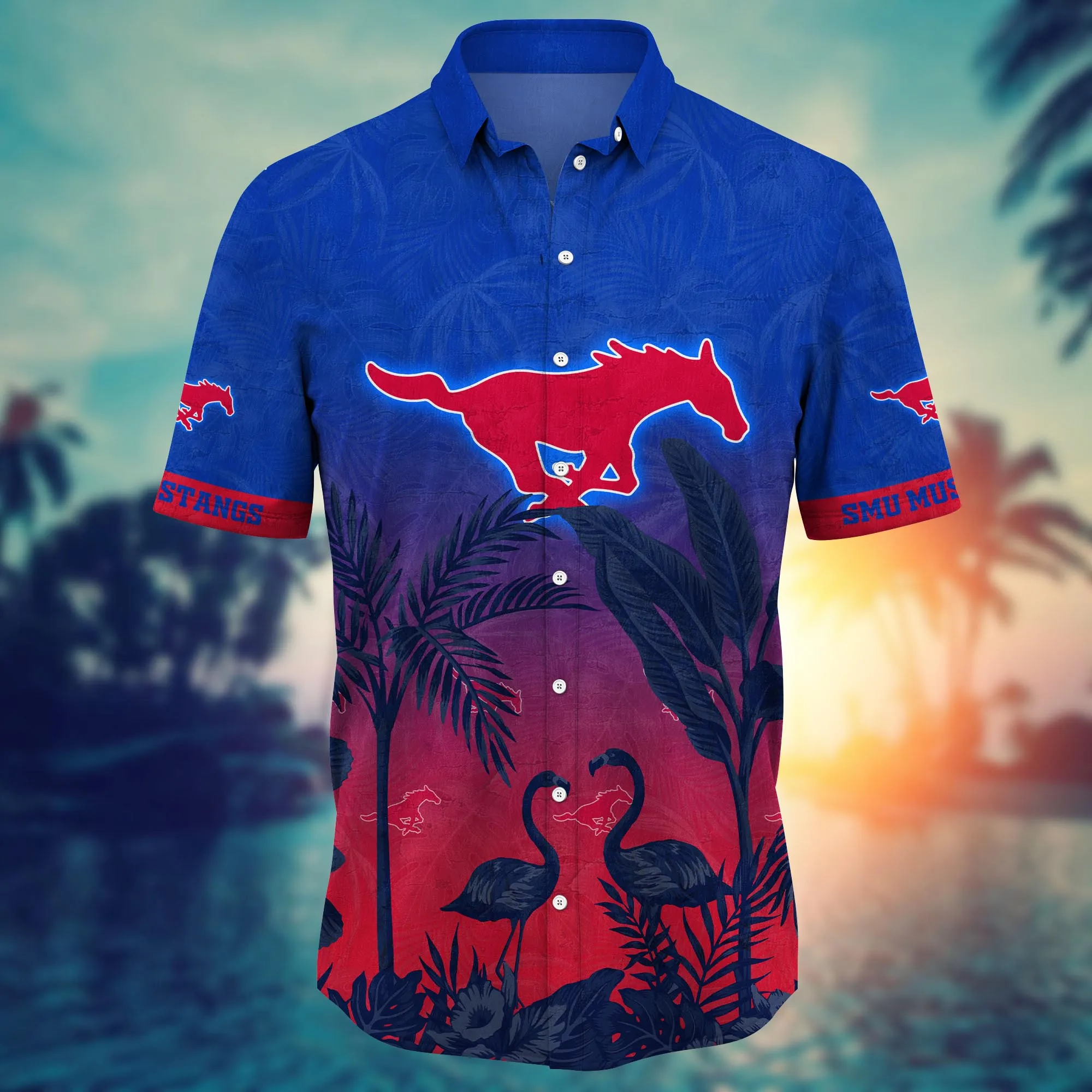 Smu Mustangs NCAA Hawaiian Shirt Augusttime Aloha Shirt