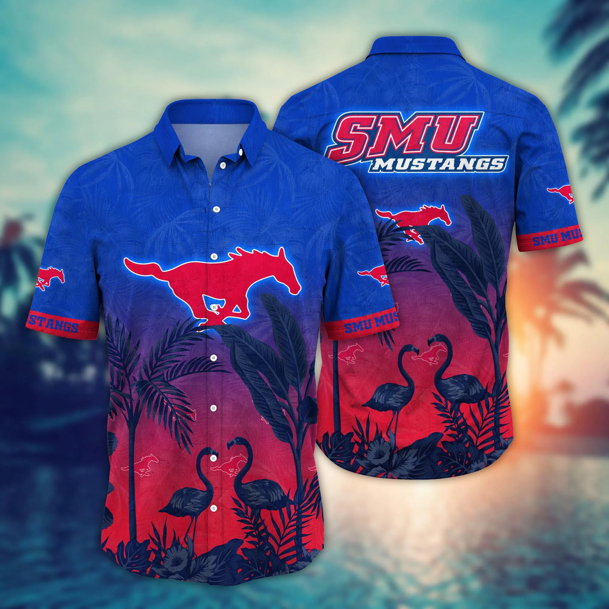 Smu Mustangs NCAA Hawaiian Shirt Augusttime Aloha Shirt Smu Mustangs NCAA Hawaiian Shirt Augusttime Aloha Shirt
