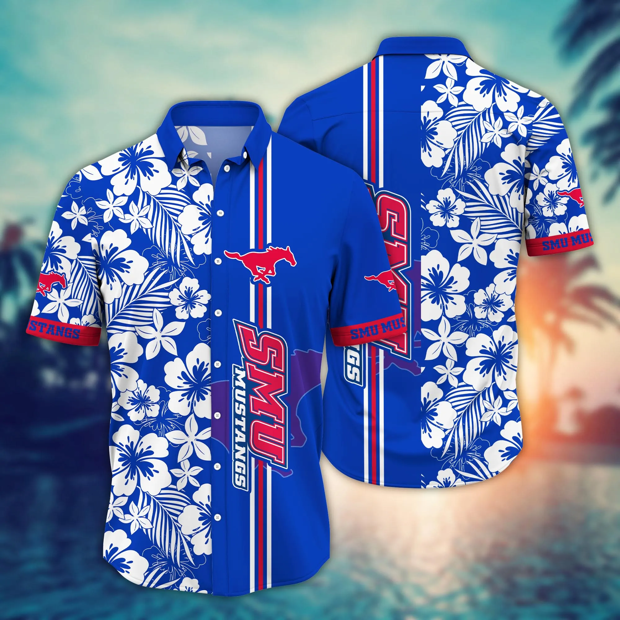 Smu Mustangs NCAA Hawaiian Shirt Popsiclestime Aloha Shirt Smu Mustangs NCAA Hawaiian Shirt Popsiclestime Aloha Shirt