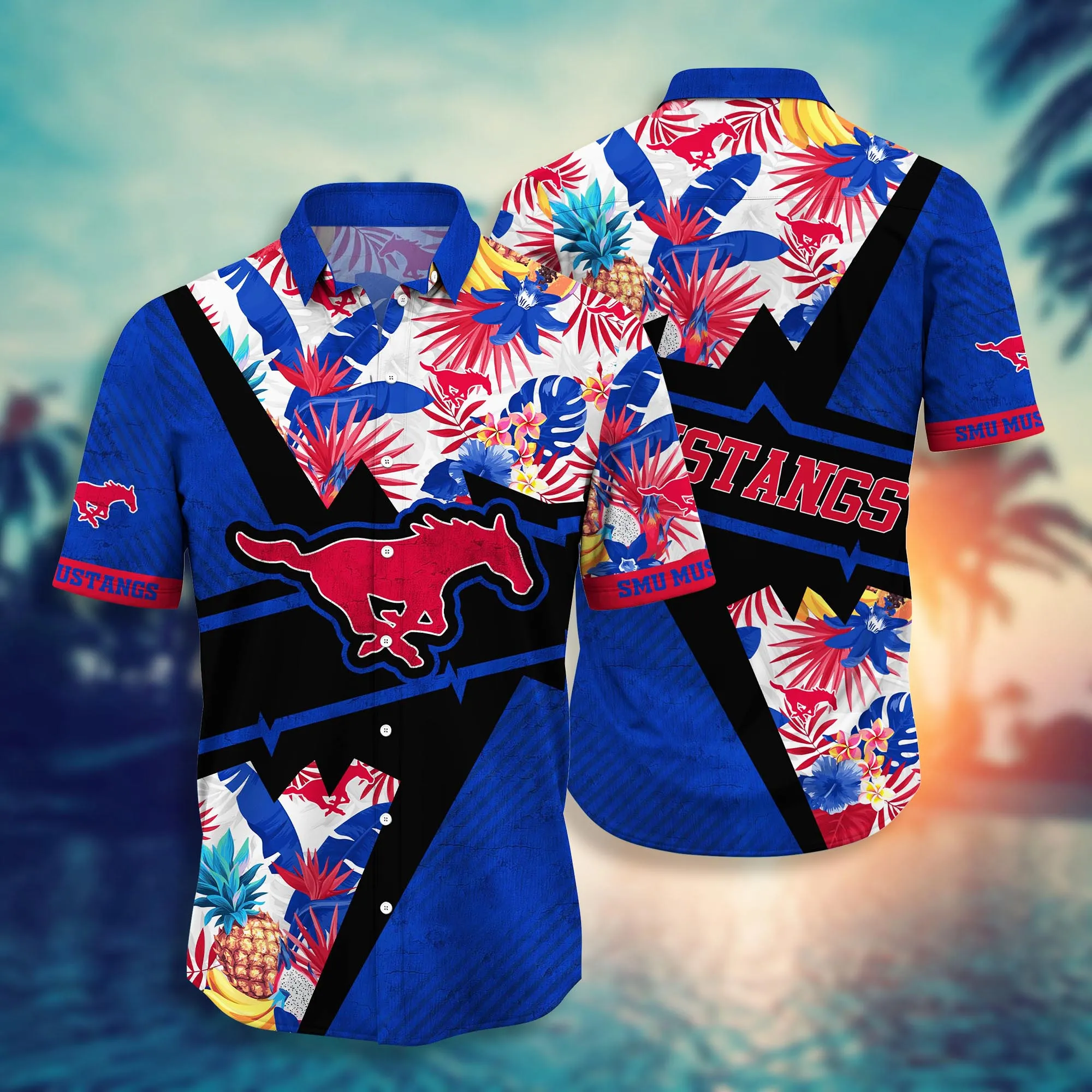 Smu Mustangs NCAA Hawaiian Shirt Tanning Footie Shirts Smu Mustangs NCAA Hawaiian Shirt Tanning Footie Shirts