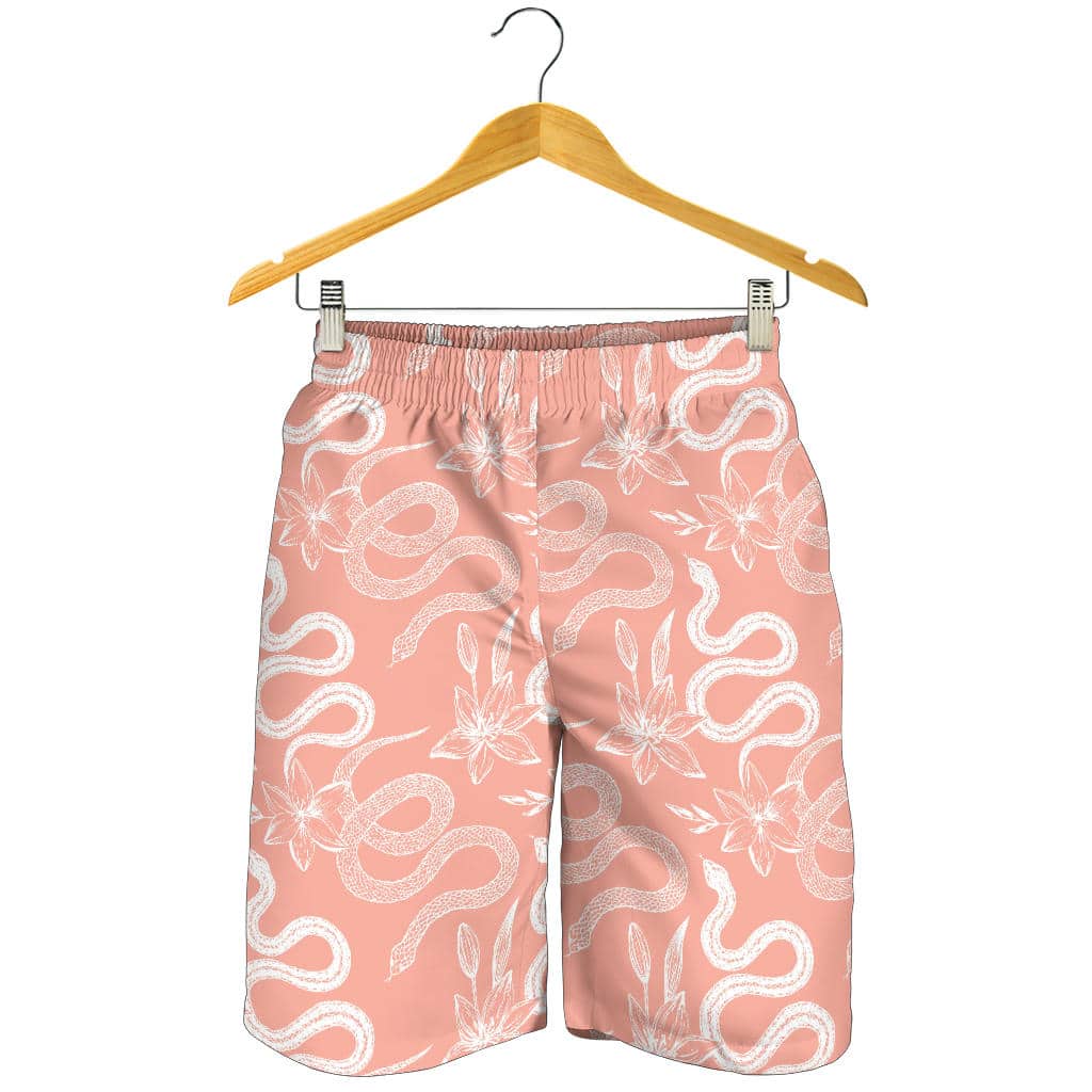 Snake Lilies Flower Pattern For Men Women Kid Shorts