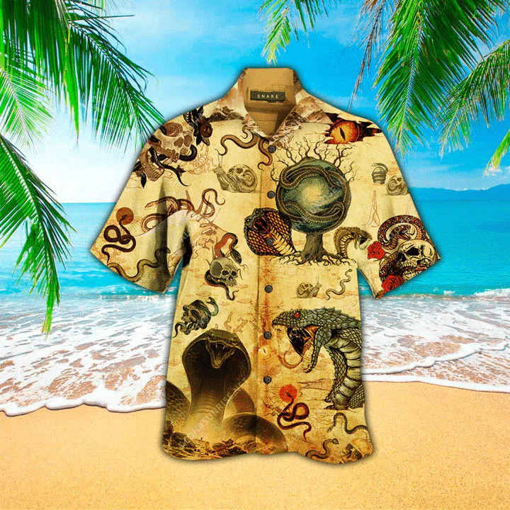 Snakes Always Bite Back Unisex Trendy Hawaiian Shirt Summer Gifts