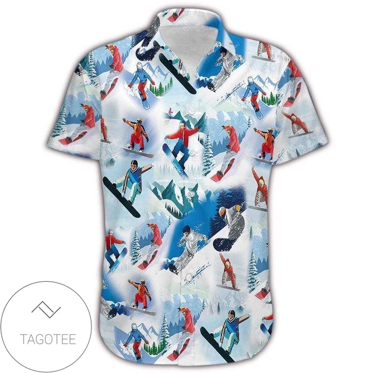 Snowboarding Passion Skiing Unisex Hawaiian Shirts