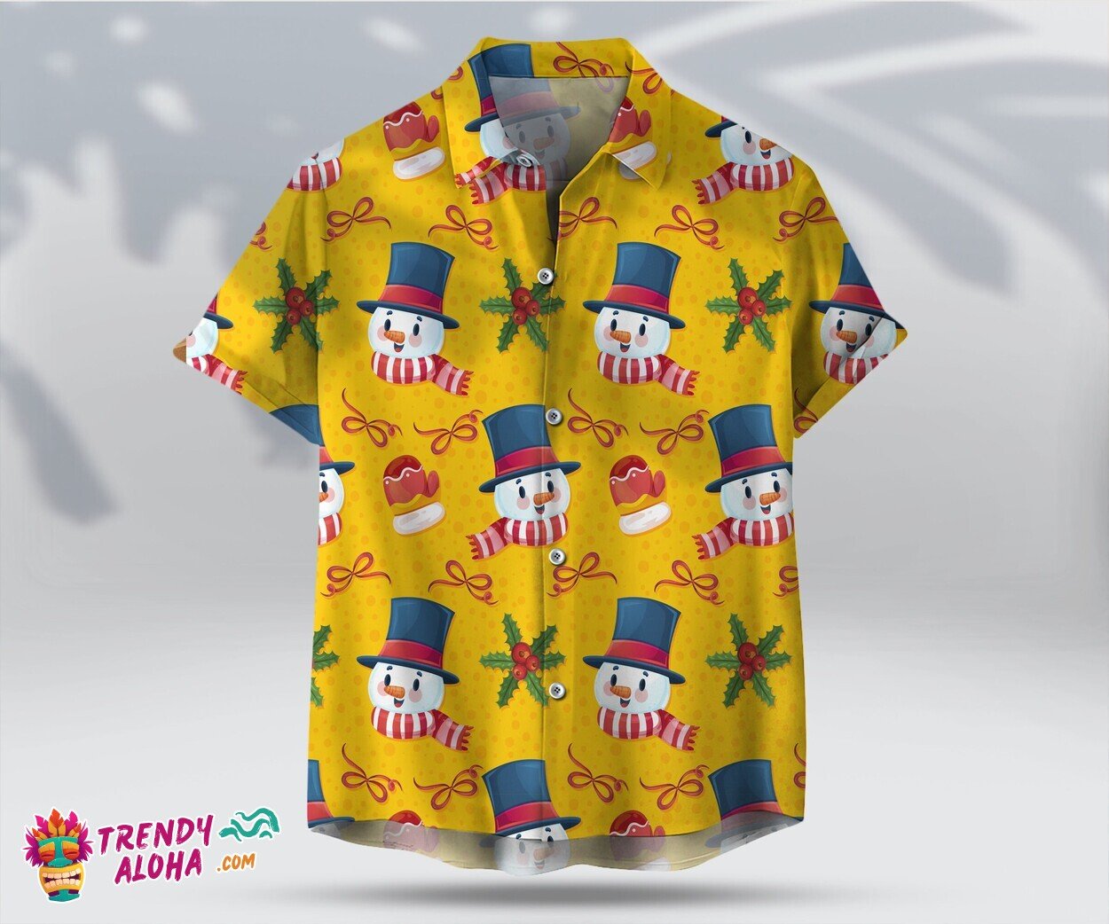 Snowman Christmas Cute Unisex Hawaiian Winter Festive Shirt