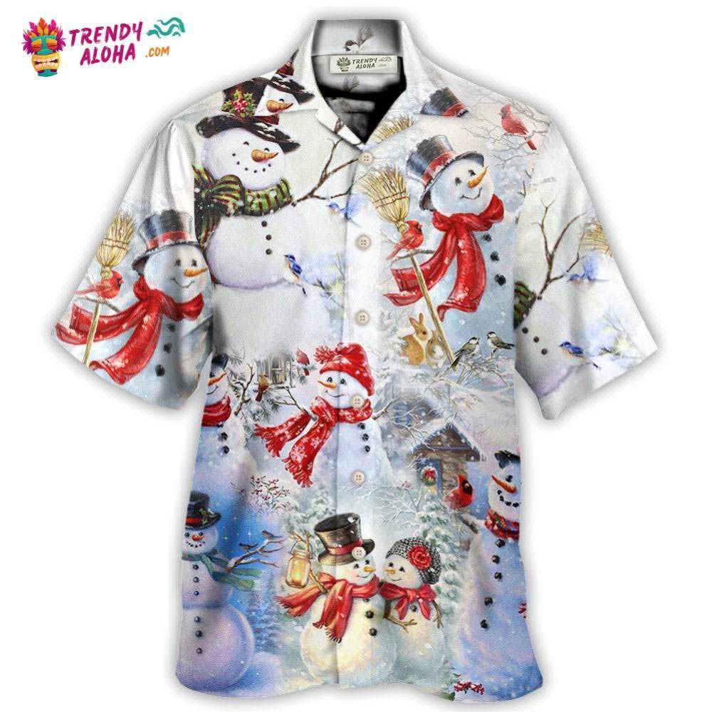 Snowman Christmas Merry Xmas Hawaiian Shirt – Trendy Aloha Snowman Christmas Merry Xmas Hawaiian Shirt – Trendy Aloha