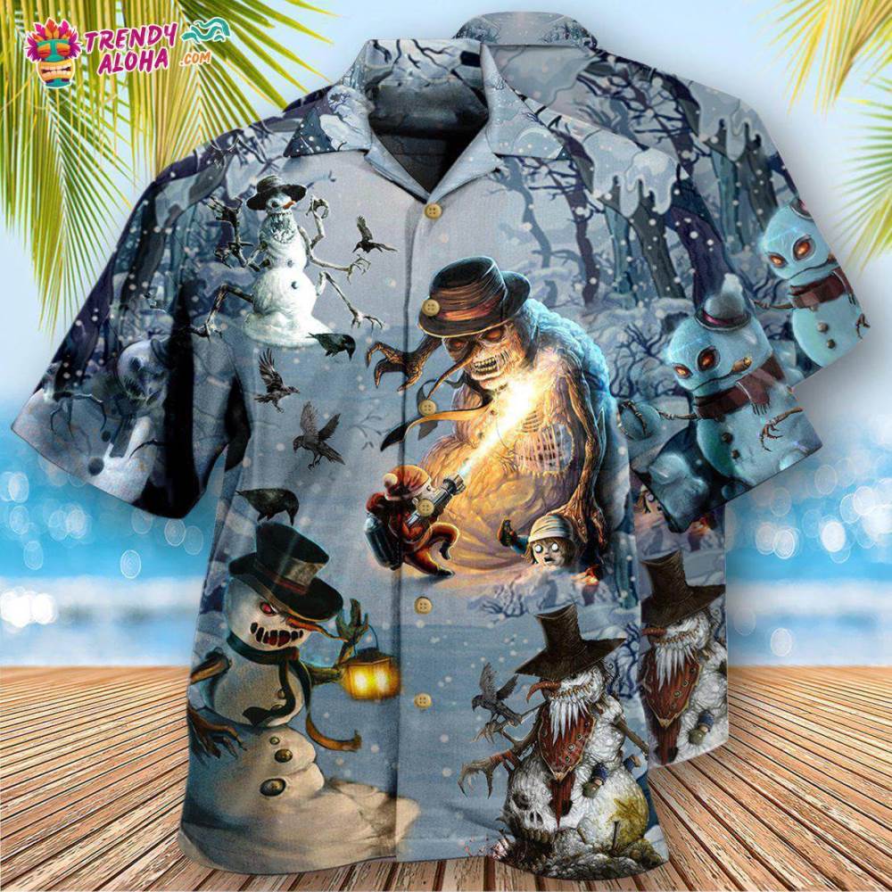 Snowman Evil Cool Style Hawaiian Shirt – Trendy Aloha