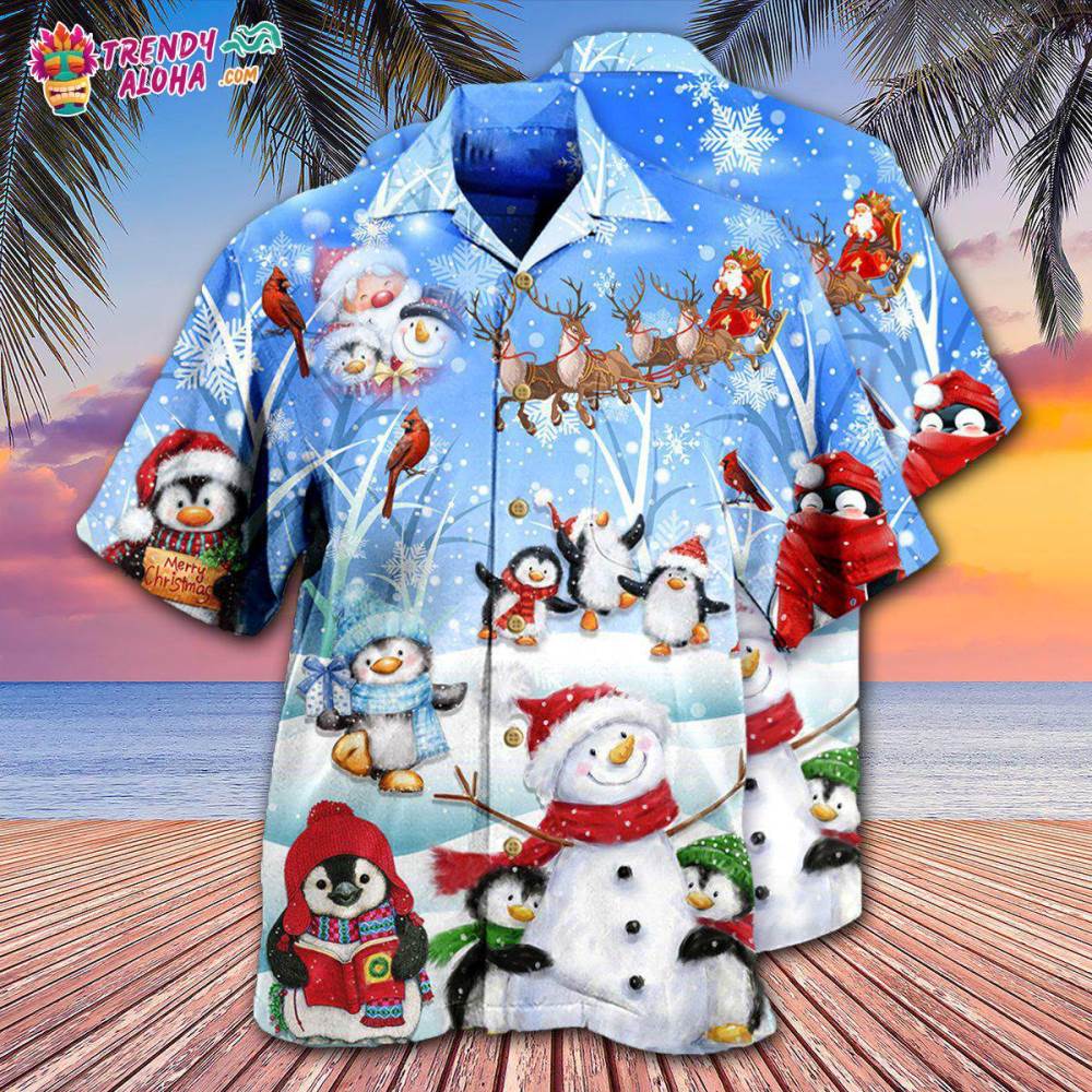 Snowman Wishing You A Little Cuteness Hawaiian Shirt – Trendy Aloha