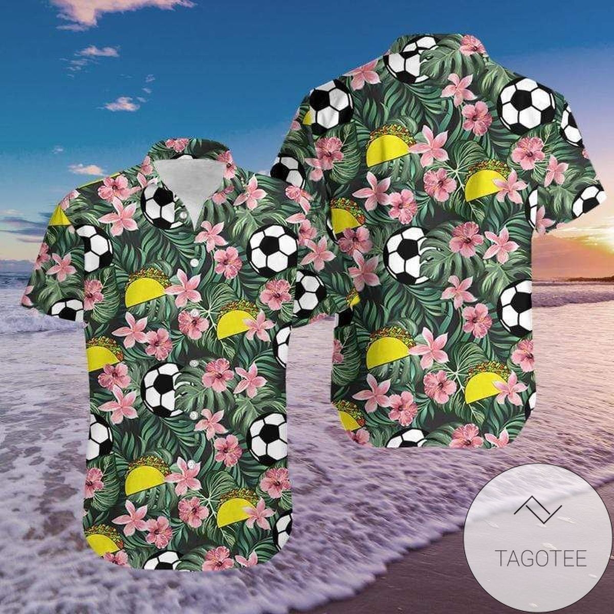 Soccer And Tacos Floral Hawaiian Shirts Fantastic