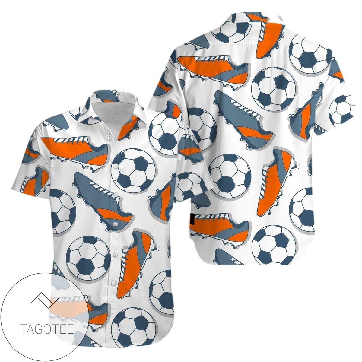 Soccer Football Design Hawaiian Shirt Distinctive Style for Enthusiasts