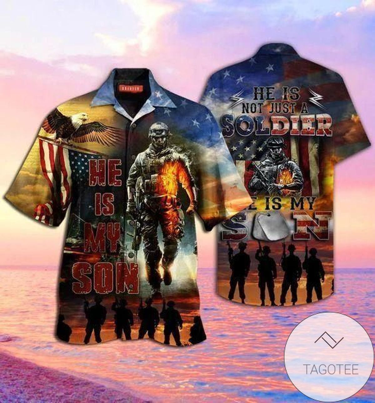 Soldier Design Hawaiian Shirt Celebrating He Is My Son Elegance Style