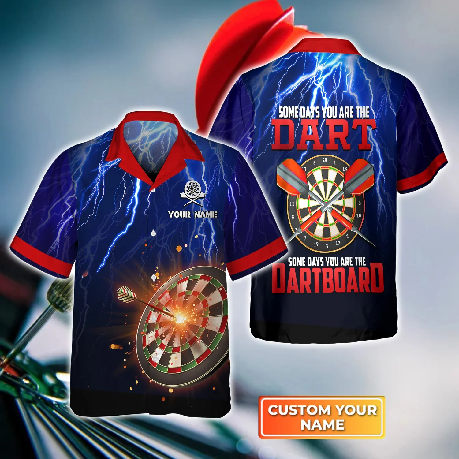 Some Days You Are The Dart 3D Trendy Hawaiian Shirt, Darts Trendy Hawaiian Shirt For Men, Women, Darts Team Shirt