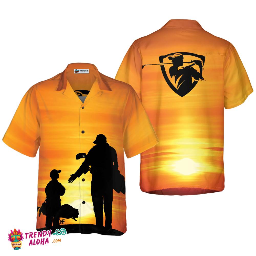 Son And Dad Playing Golf Hawaiian Shirt Son And Dad Playing Golf Hawaiian Shirt