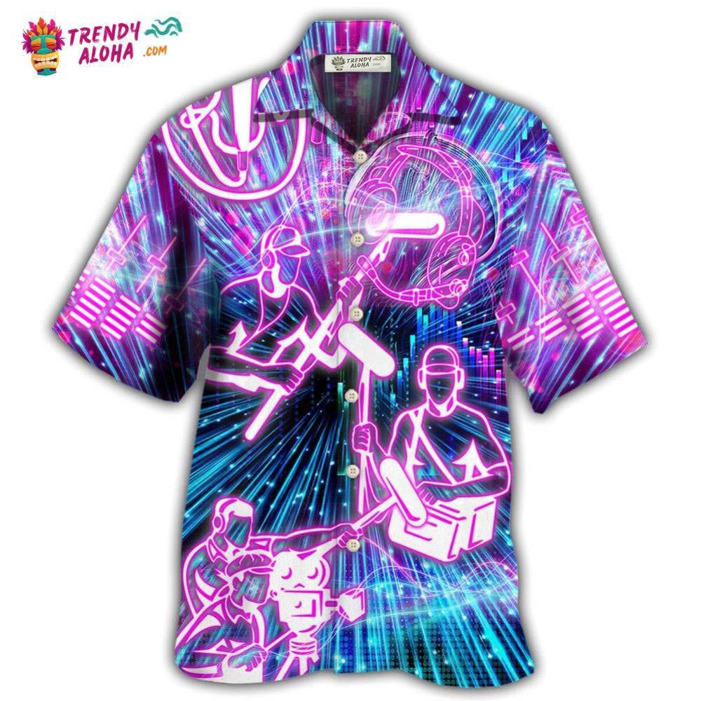 Sound Engineer Neon Style Hawaiian Shirt – Trendy Aloha Sound Engineer Neon Style Hawaiian Shirt – Trendy Aloha