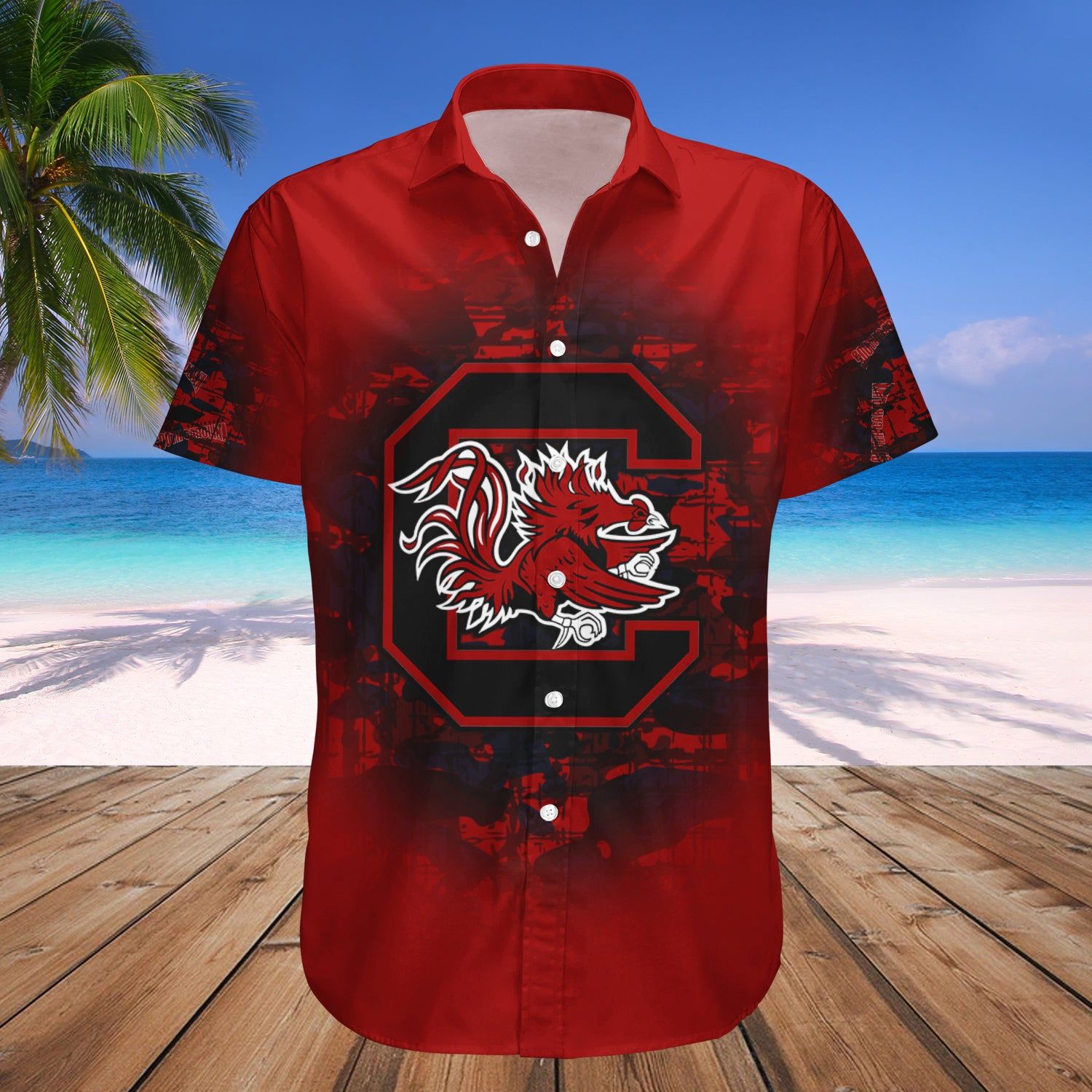South Carolina Gamecocks Hawaii Shirt Camouflage Vintage – NCAA