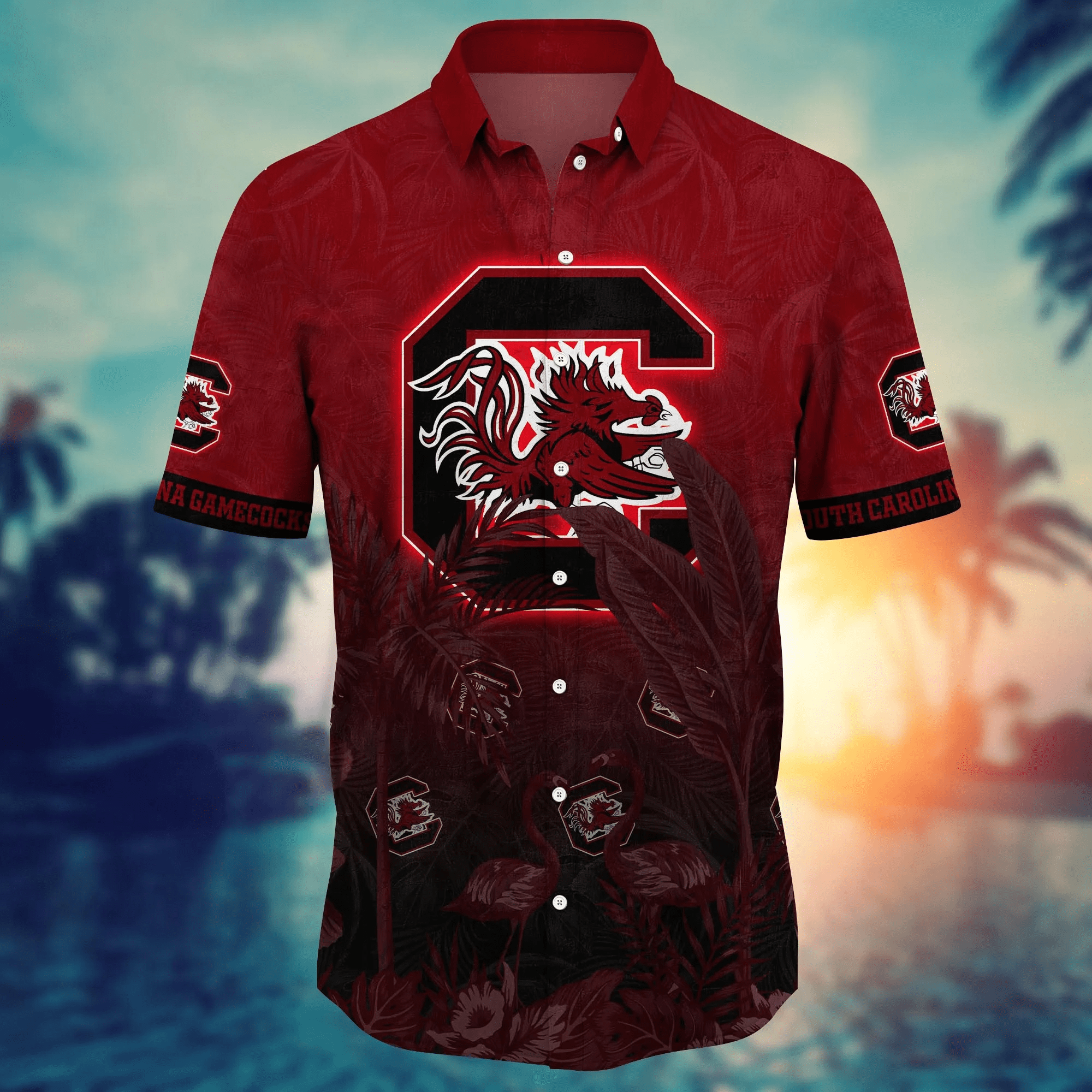 South Carolina Gamecocks NCAA Hawaiian Shirt Beach Daystime Aloha Shirt