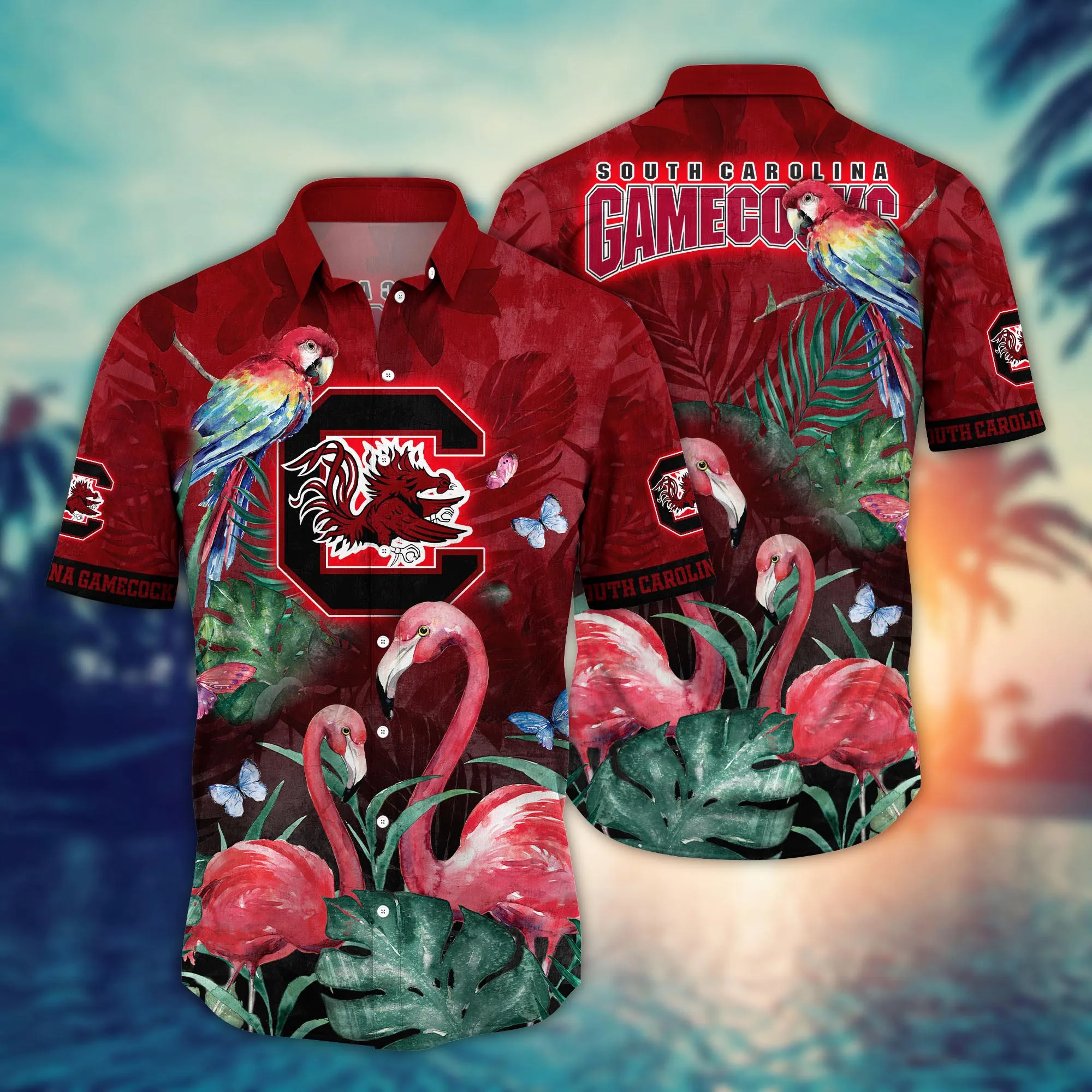 South Carolina Gamecocks NCAA Hawaiian Shirt Ceiling Fans Aloha Shirt