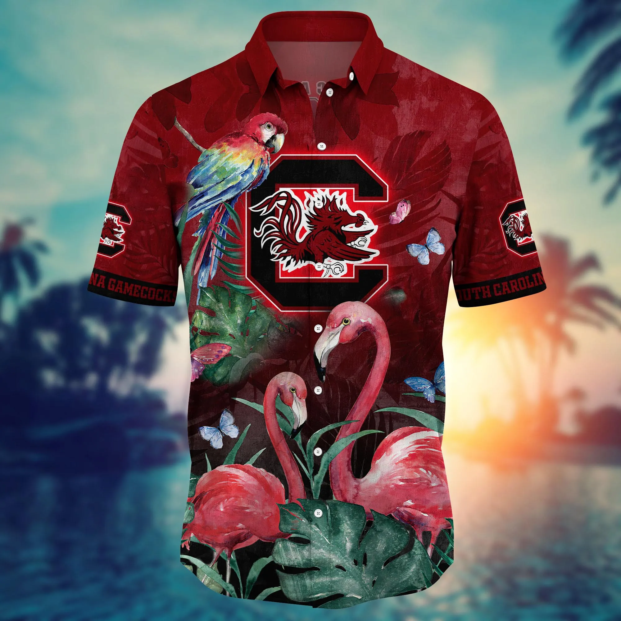 South Carolina Gamecocks NCAA Hawaiian Shirt Ceiling Fans Aloha Shirt